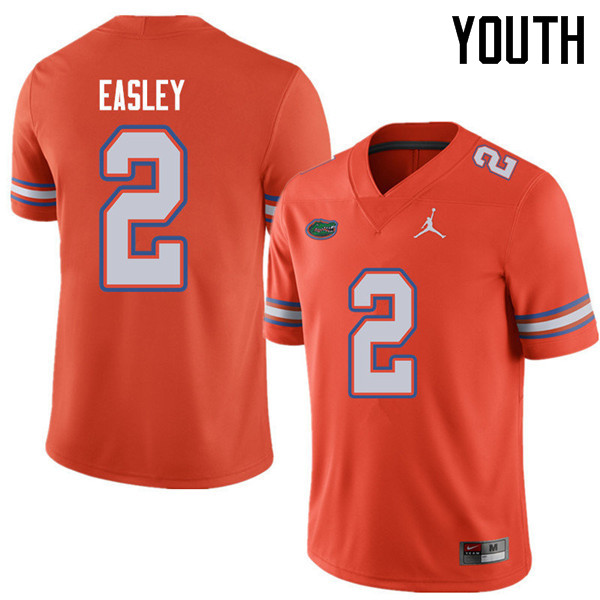 Jordan Brand Youth #2 Dominique Easley Florida Gators College Football Jerseys Sale-Orange - Click Image to Close
